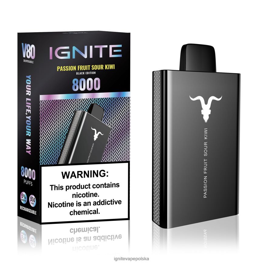 Ignite Sklep | IGNITE V80 długopis do waporyzacji kwaśne kiwi z marakui 0648NZ49